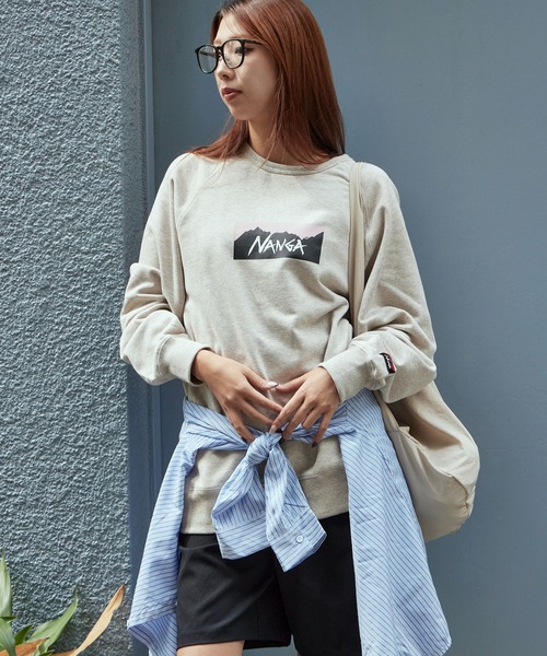 NANGA（ナンガ） トレーナー スウェット ECO HYBRID BOX LOGO