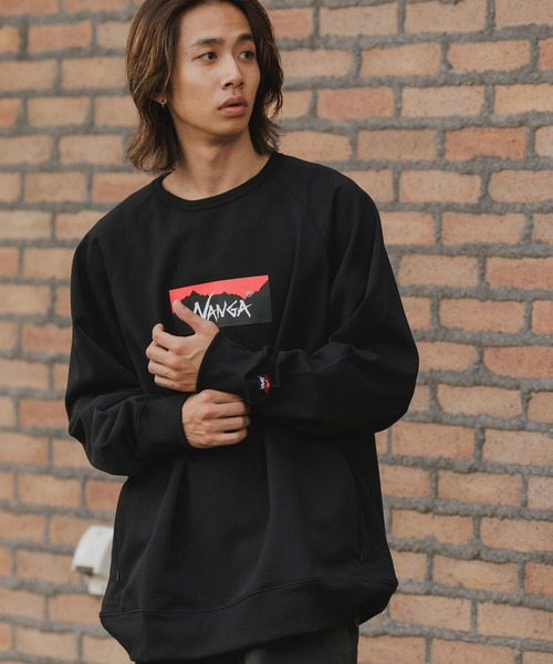 NANGA（ナンガ） トレーナー スウェット ECO HYBRID BOX LOGO