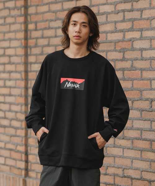NANGA（ナンガ） トレーナー スウェット ECO HYBRID BOX LOGO