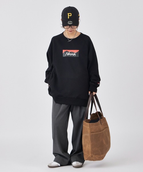 NANGA（ナンガ） トレーナー スウェット ECO HYBRID BOX LOGO