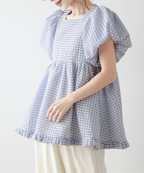 「AMELY」 「La-gemme」半袖ブラウス フリー パープル レディース Yahoo!オークション - 「AMELY」 「La-gemme」半袖ブラウス