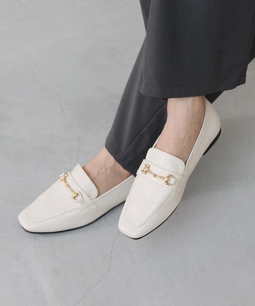 welleg（ウェレッグ） ローファー 幅広 「4E」 スクエアトゥ