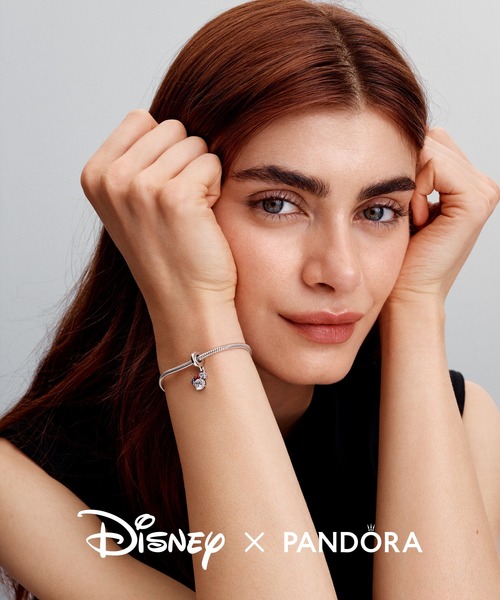 PANDORA チャーム ディズニー ミニーマウス シルエット ダングル