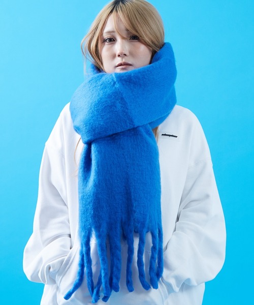 improves（インプローブス） マフラー 起毛ニット フリンジ マフラー