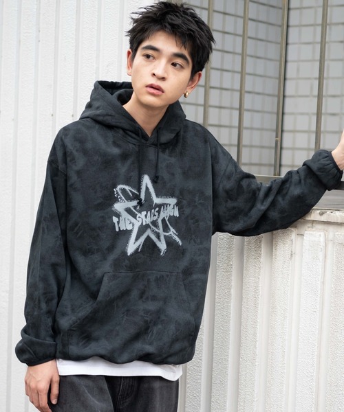 PGGメンズLサイズパーカー WEGO（ウィゴー） パーカー WEGO/スノーダイグラフィックビッグ