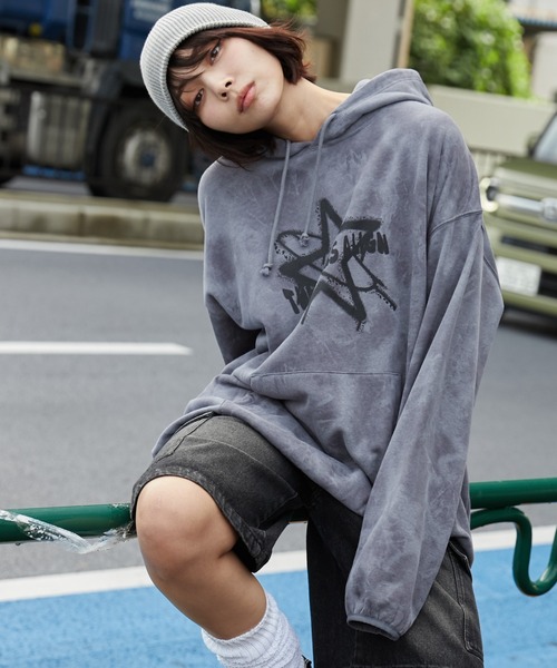 WEGO（ウィゴー） パーカー WEGO/スノーダイグラフィックビッグ