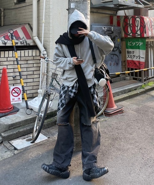 超ロング　マフラー　イタリア Chikashitsu+ マフラー 「Chikashitsu +」long muffler