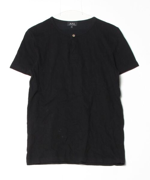 A.P.C. 「A.P.C.」 半袖Tシャツ X-SMALL ブラック メンズ