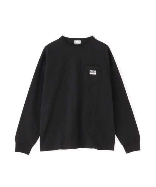 Schott N.Y.C tシャツ Schott/ショット/LS WORK LABEL POCKET T