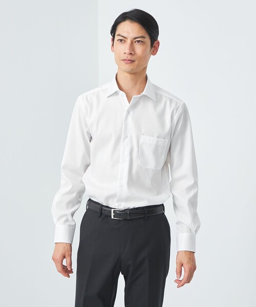 green label relaxing フォーマル シャツ コットン ナロー