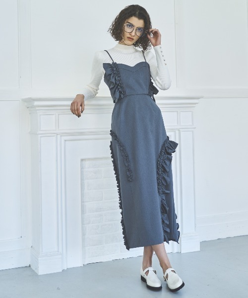 AND COUTURE セットアップ アシメフリルセットアップ レディース