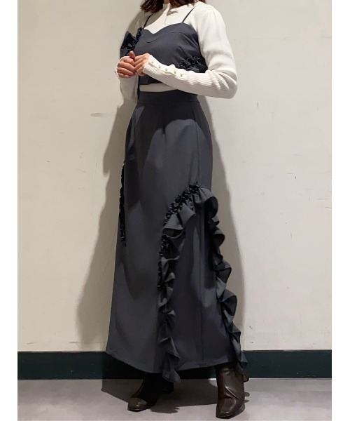 And Couture セットアップ アシメフリルセットアップ レディース