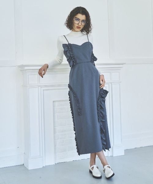 AND COUTURE（アンドクチュール） セットアップ アシメフリル