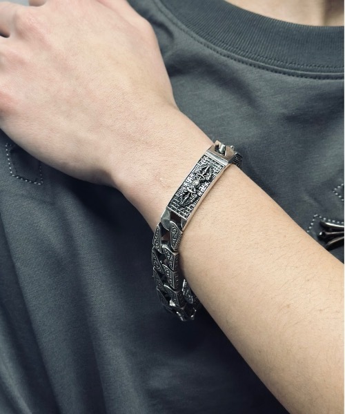ホワイト・ブラック 本物蛇骨ブレスレットお得セット blatto ブレスレット 「B-925 SILVER」925ブレスレット b925