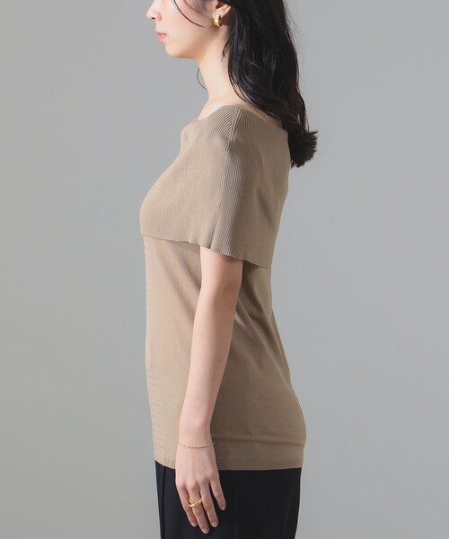 Demi-Luxe BEAMS ニット セーター オフショルダー ノースリーブ