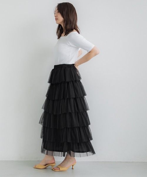Her lip to ブラック チュール ティアードスカート coca スカート チュールティアードスカート : ZOZOTOWN Yahoo!店