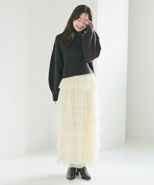 coca（コカ） スカート チュールティアードスカート : ZOZOTOWN Yahoo