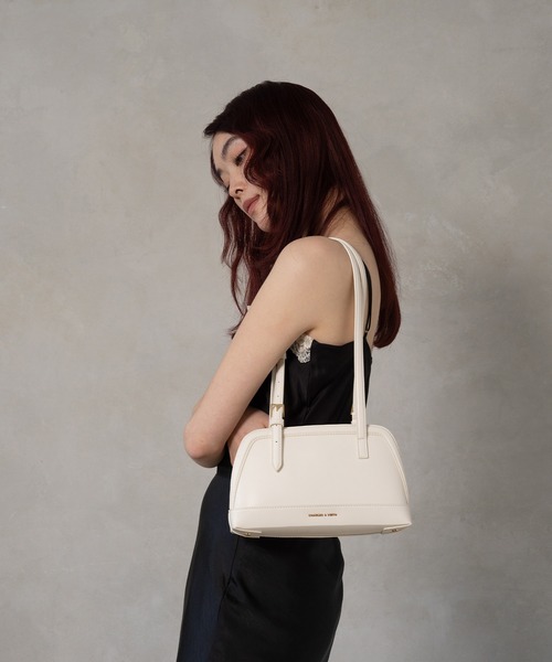 CHARLES & KEITH エノラロンゲイティッドハンドルバッグ CHARLES ＆ KEITH トートバッグ Enola エノラ イロンゲイ