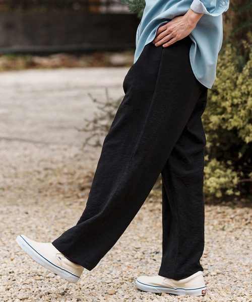 CAMBIO（カンビオ） パンツ mp13306-Peach Skin Wide Straight Pants