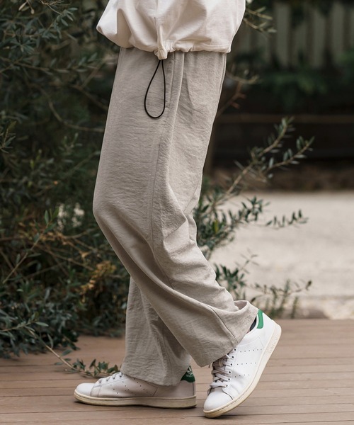 CAMBIO（カンビオ） パンツ mp13306-Peach Skin Wide Straight Pants