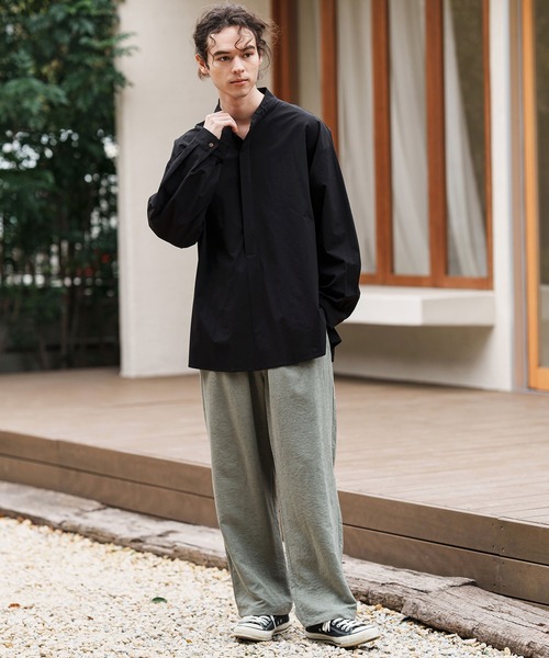CAMBIO（カンビオ） パンツ mp13306-Peach Skin Wide Straight Pants