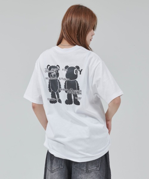 ★OY★FRONT BACK ODOLLY TEE - WHITE★正規品/韓国直送料込 OY tシャツ 「OY/オーワイ」FRONT BACK ODOLLY TEE/フロント
