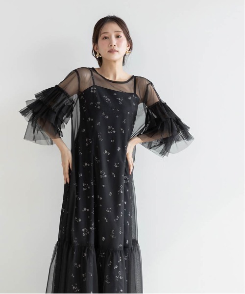2025SS randa ランダ マルチフラワービジューワンピース SALE】マルチフラワービジューワンピースRANDA公式サイト