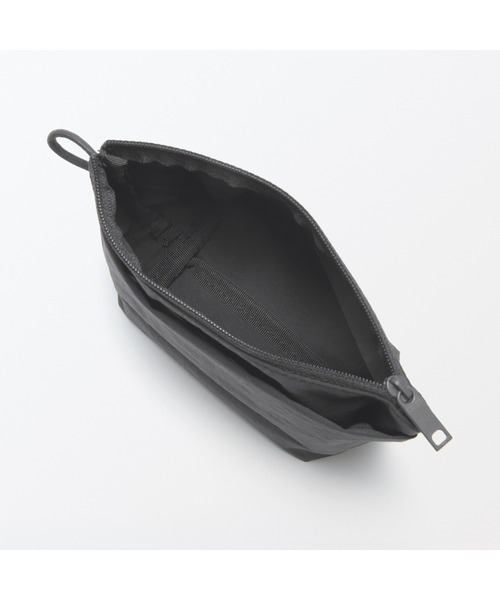 無印良品（MUJI） ポーチ リンクルナイロン マチ付きポーチ S 約16