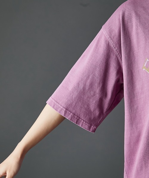 大きいサイズ レディース トップス 綿100％ピグメント染エンジェルプリントTシャツ有GEVS. 綿100％ピグメント染エンジェルプリントTシャツ＜大きいサイズ有