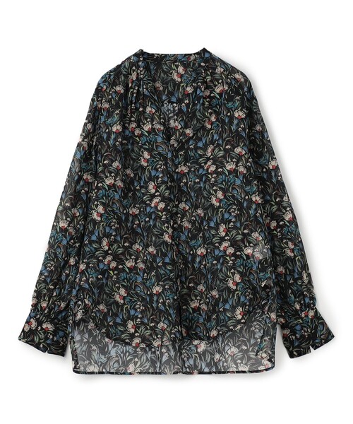 MACPHEE◆25SS/ガーデンプリントスキッパーブラウス/ブラウス/36/コットン/12-01-52-01304// MACPHEE ブラウス シャツ ガーデンプリント スキッパーブラウス