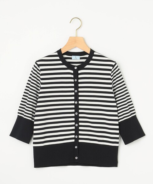 ダークブラウン 五分袖 カーディガン レース刺繍ガウン レディース トップス カーディガン 五分袖・再