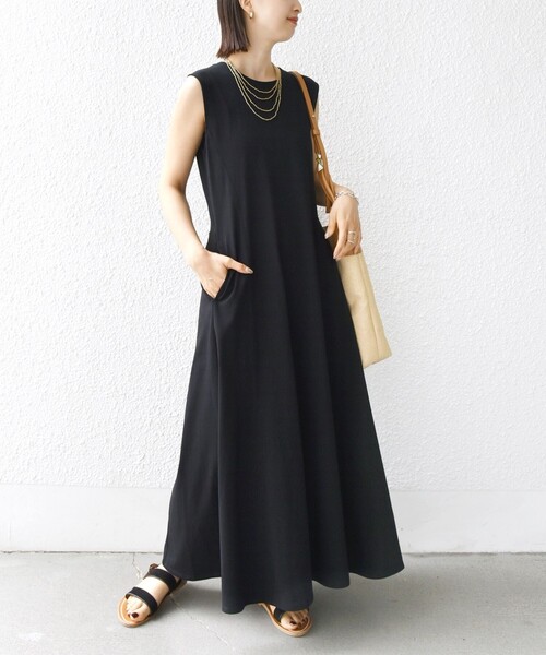 ★VIP価格★HERNO★ワンピース ジャージー 返品交換送料無料対象/先行受注】【Lサイズ】千鳥ジャージー
