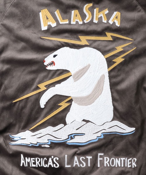 HOUSTON スカジャン X-LARGE HOUSTON ALASKA スカジャン X-LARGE HOUSTON スカジャン 別珍