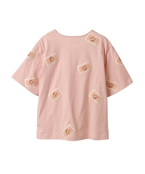 ハグオーワー可愛いベースボールTシャツ新品ダスティピンク新品タグ付き雅姫さん ハグオーワー可愛いベースボールTシャツ新品ダスティピンク新品