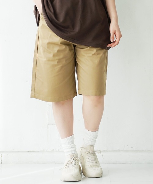 Beno（ビーノ） ハーフパンツ パンツ 短パン コットンツイルバギー