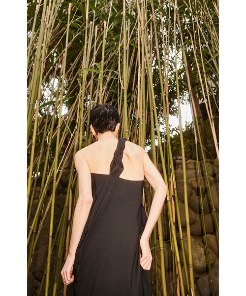 OMMO（オーエムエムオー） ワンピース BRAID ONE SHOULDER DRESS