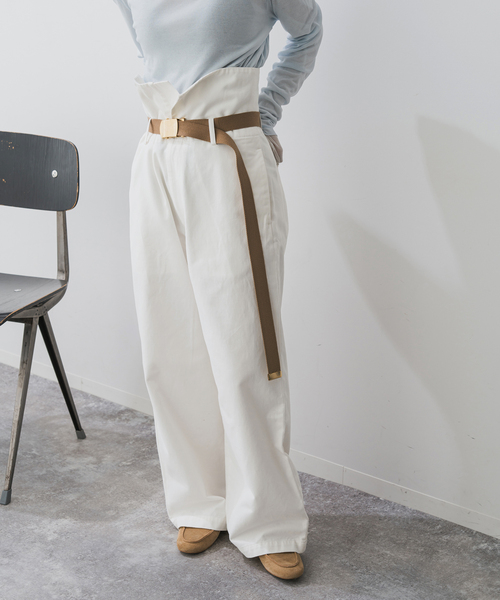 Spick ＆ span Higuchi*S2WAYハイウエストパンツ Higuchi*S2WAYハイウエストパンツ（チノパンツ）｜Spick and
