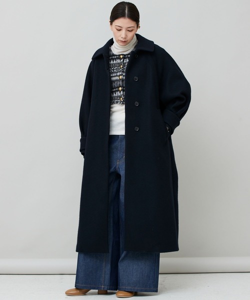 Curensology（カレンソロジー） ステンカラーコート 36 ネイビー