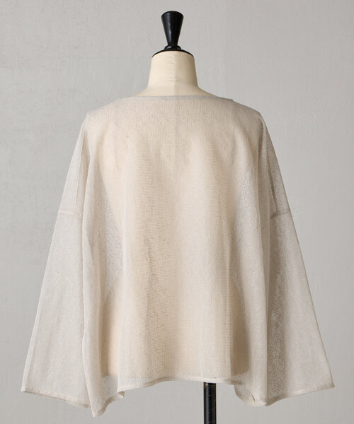 BEARDSLEY ブラウス シャツ 「15 quinze」リネンメッシュプル