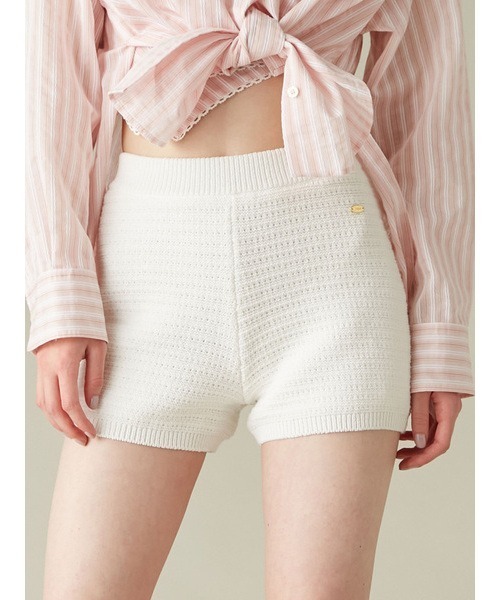 LILY BROWN パンツ ニットショートパンツ レディース : ZOZOTOWN