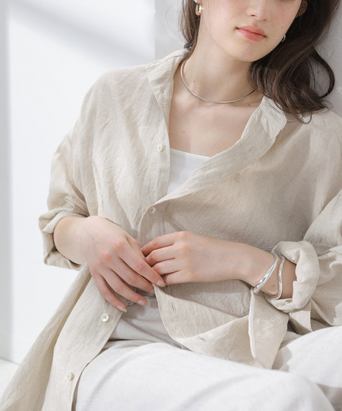 ブラウス シャツ TICCA / リネン スクエア ビッグシャツ レディース TICCA(ティッカ)】リネンスクエアビッグシャツ（シャツ/ブラウス