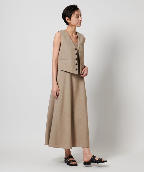 ユナイテッドアローズ　ジレ UNITED ARROWS ベスト ジレ リネンライク レディース : ZOZOTOWN