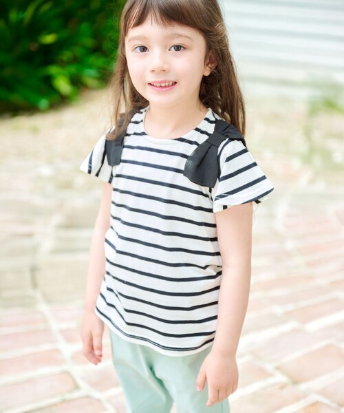 ANY（エニィ） tシャツ ひんやりクール 肩リボンTシャツ キッズ 子供服