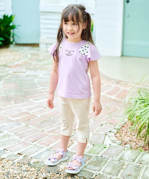 ANY（エニィ） tシャツ ひんやりクール 肩リボンTシャツ キッズ 子供服