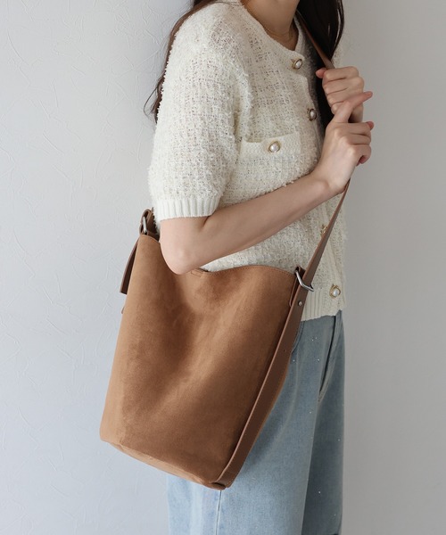 A.P.C ETÉ 2004 スエード ショルダーバッグ イーストバイウエスト期 A.P.C ETÉ 2004 スエード ショルダーバッグ イーストバイウエスト期
