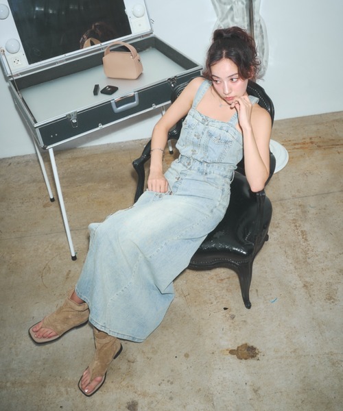 BLONDEY（ブロンディ） ワンピース ブリーチデニムタイトワンピース