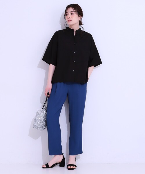 SHOO・LA・RUE（シューラルー） ブラウス シャツ 「洗える/5分袖」イン