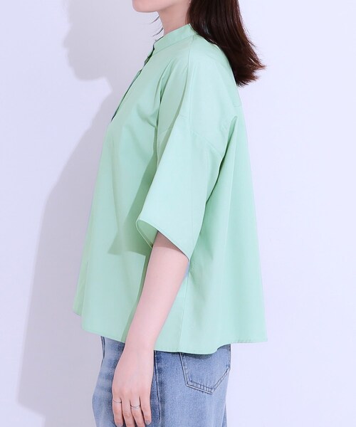 SHOO・LA・RUE（シューラルー） ブラウス シャツ 「洗える/5分袖」イン