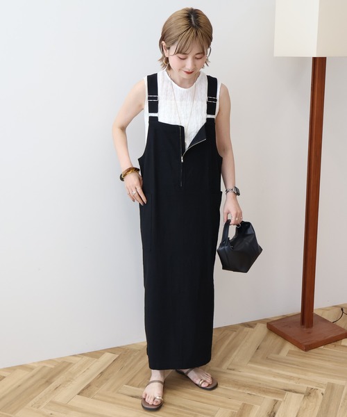⭐︎びく⭐︎ Y's ウールギャバ ジャンパースカート　ストラップドレス 黒 ZOZOTOWN Yahoo!店 - ジャンパースカート｜Yahoo!ショッピング