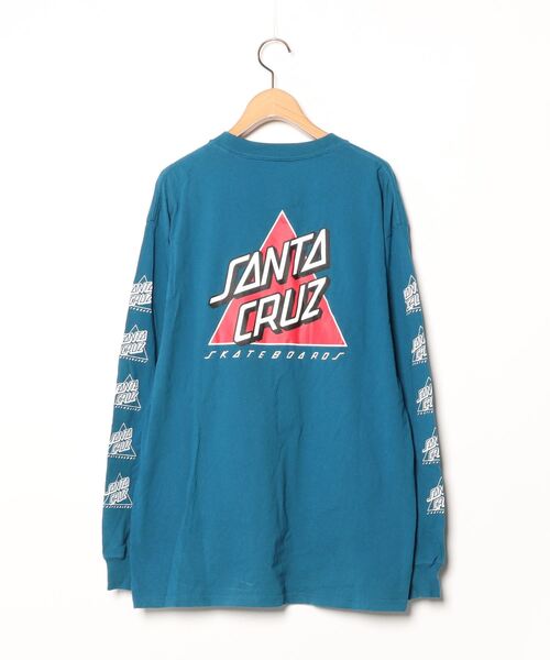 「SANTA CRUZ」 長袖Tシャツ L ブルー メンズ